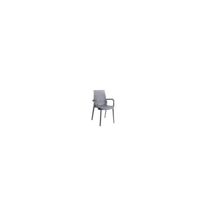 Chaise Cross Avec Accoudoir - Gris