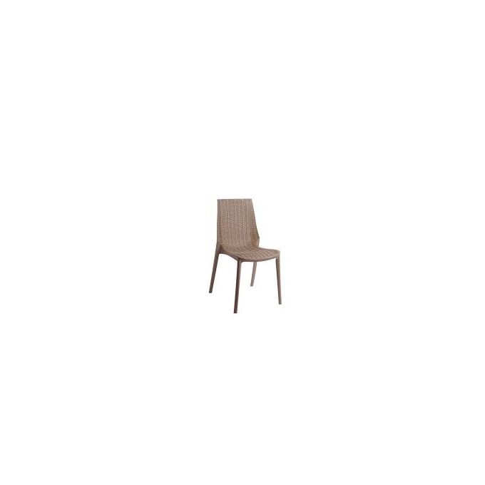 Chaise cross sans accoudoir - taupe