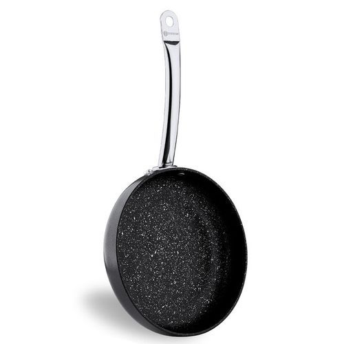 Korkmaz Poele a wok - A2832 - 24CM - Noir - Poignier Inox
